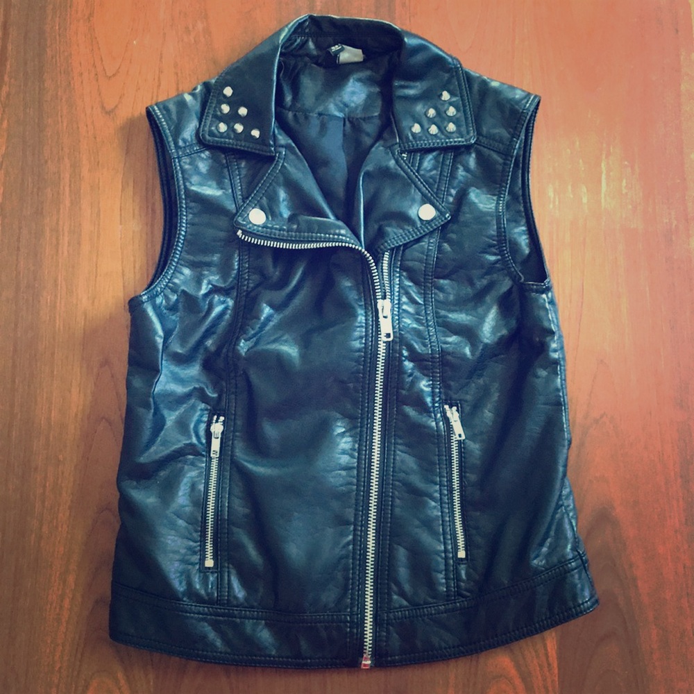 Faux Leather Vest